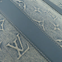 将图像加载到图库查看器中,LOUIS VUITTON Weekend tote BlueM22537 Monogram Washed Denim Size NM