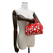 将图像加载到图库查看器中,LOUIS VUITTON ★LV × YK Speedy Bandouliere Rouge/BlancM46411 Monogram Empreinte Leather Infinity Dot Size 20