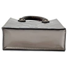 将图像加载到图库查看器中,LOUIS VUITTON Petit Sac Plat MetalicTaupe Grey/GrayM90564 Monogram Vernis Leather