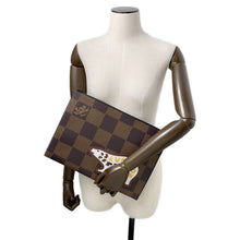 将图像加载到图库查看器中,LOUIS VUITTON ★Pochette Jour NoirN60390 Damier Ebene Canvas Giant NIGO