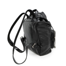 Load image into Gallery viewer, LOUIS VUITTON ★Montsouris Cargo Backpack BlackM13983 Calf Leather LV Nightgown