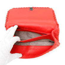 将图像加载到图库查看器中,Bottega Veneta INTRECCIATO Olympia Chainshoulder Bag Red Leather