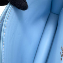 将图像加载到图库查看器中,BURBERRY TB logo Shoulder Bag Beige/Light Blue Canvas Leather