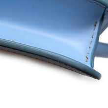 Load image into Gallery viewer, BURBERRY TB logo Shoulder Bag Beige/Light Blue Canvas Leather