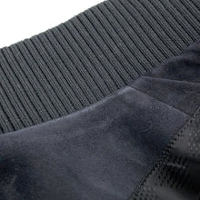 将图像加载到图库查看器中,LOUIS VUITTON Embellished Lambskin Bomber Jacket Size 46 Black1AFXEM Calf Leather Rhinestone