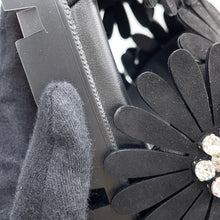 Load image into Gallery viewer, Christian Louboutin Flora Cool Flat Sandals Black3240159 Nappa Suede Rhinestone Size 38.5