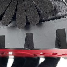 Load image into Gallery viewer, Christian Louboutin Flora Cool Flat Sandals Black3240159 Nappa Suede Rhinestone Size 38.5