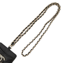 Load image into Gallery viewer, CHANEL ★Matelasse CC Logo Chain strap Card Case BlackA01745 Lambskin