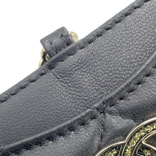 Load image into Gallery viewer, CHANEL ★Matelasse CC Logo Chain strap Card Case BlackA01745 Lambskin