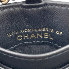 Load image into Gallery viewer, CHANEL ★Matelasse CC Logo Chain strap Card Case BlackA01745 Lambskin