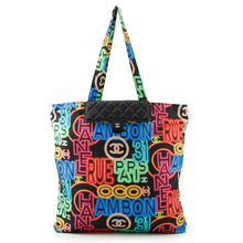 将图像加载到图库查看器中,CHANEL ★Eco Bag Matelasse Black/MulticolorAP2095 Caviar Leather Nylon