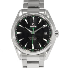 将图像加载到图库查看器中,OMEGA Seamaster Aqua Terra Master Co-Axial Golf W41.5mm Stainless Steel Black Dial231.10.42.21.01.004