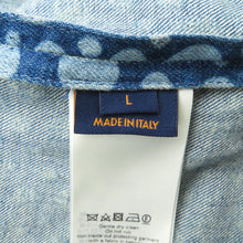Load image into Gallery viewer, LOUIS VUITTON LV x YK Infinity Dot Denim Shirt Size L BlueRM232H Cotton100%