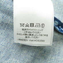 Load image into Gallery viewer, LOUIS VUITTON LV x YK Infinity Dot Denim Shirt Size L BlueRM232H Cotton100%