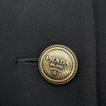 Load image into Gallery viewer, PRADA ★ Tricotine mini dress Size 36 BlackP3O04 Wool 76% Silk24%