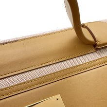 Load image into Gallery viewer, HERMES 24/24 Sac Van Quatre Sesame/Ecru Toile H Swift Leather Size 35