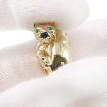 将图像加载到图库查看器中,CARTIER PANTHERE Kozari Ring Size 54/#14 18K Yellow Gold