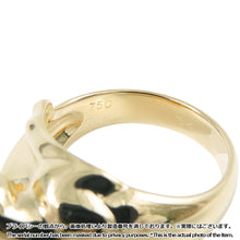将图像加载到图库查看器中,CARTIER PANTHERE Kozari Ring Size 54/#14 18K Yellow Gold