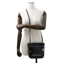 Load image into Gallery viewer, CHANEL CHANEL22 ChainShoulder Bag BlackAS3980 Shiny Calf Leather Size Mini