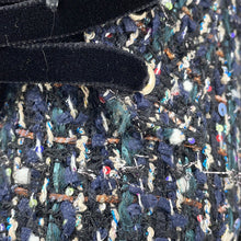 Load image into Gallery viewer, CHANEL CC Logo lace-up short boots Black/MulticolorG35154 Tweed Leather Faux Pearl Size 38H