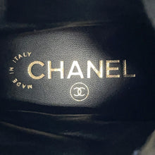 Load image into Gallery viewer, CHANEL CC Logo lace-up short boots Black/MulticolorG35154 Tweed Leather Faux Pearl Size 38H
