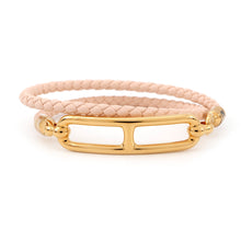 Load image into Gallery viewer, HERMES Roulis Double Tour Size T2 Rose Egran Tyne Metal Swift Leather