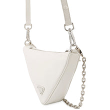 将图像加载到图库查看器中,PRADA ★Triangle Shoulder White1BC543 Calf Leather