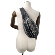 Load image into Gallery viewer, Dior ★Scarab Oblique Shoulder Crossbody Bag Beige/Black1ESBO040YKY Canvas Leather