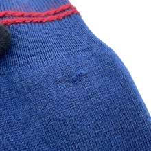 Load image into Gallery viewer, HERMES Kanoe H Cardigan Size 38 Blue Cashmere48% Silk48% Nylon3%Polyurethane1%