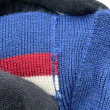 Load image into Gallery viewer, HERMES Kanoe H Cardigan Size 38 Blue Cashmere48% Silk48% Nylon3%Polyurethane1%