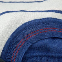 Load image into Gallery viewer, HERMES Kanoe H Short Sleeve Knit Size 34 Blue Cashmere48% Silk48% Nylon3%Polyurethane1%