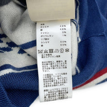 Load image into Gallery viewer, HERMES Kanoe H Short Sleeve Knit Size 34 Blue Cashmere48% Silk48% Nylon3%Polyurethane1%