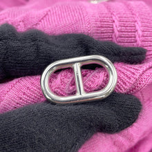 Load image into Gallery viewer, HERMES chaine d'ancre cardigan Size 34 Pink Silk57% Cotton43%