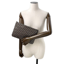 Load image into Gallery viewer, GOYARD Senna Clutch Bag BlackSENAT2MMLTY01CL01P PVC Leather Size MM