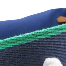 Load image into Gallery viewer, HERMES ★BRIDE A Black Navy/Green Canvas Size PM