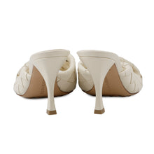 Load image into Gallery viewer, Bottega Veneta Blink Intrecciato Mules Sea salt796455 Lambskin Size 38