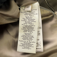 将图像加载到图库查看器中,HERMES Mouton Boa Zip-Up Jacket Size 46 Ivory/Khaki Polyamide Cotton