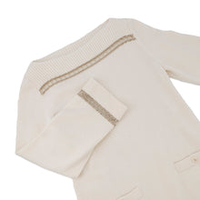 将图像加载到图库查看器中,CHANEL CC Logo Chain Boat Neck Knit Dress Size 36 IvoryP62956 Cashmere100%