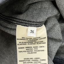 Load image into Gallery viewer, HERMES Denim sleeveless dress with Serie buttons Size 36 Black Denim