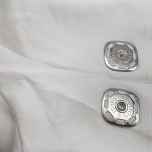 Load image into Gallery viewer, LOUIS VUITTON ★Snap sleeve crop top shirt Size XS White1AFTR3 Cotton89% Nylon11% Metal