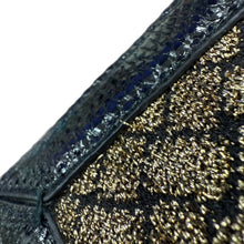 Load image into Gallery viewer, Bottega Veneta INTRECCIATO Chain Wallet Gold/Black521276 VCLM1 Leather