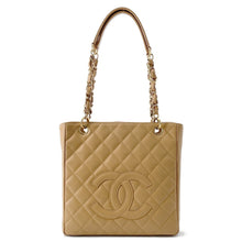 将图像加载到图库查看器中,CHANEL PST ChainTote Bag BeigeA50994 Caviar Leather