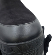 Load image into Gallery viewer, LOUIS VUITTON Laureate Boots Black1AC7W0 Monogram Empreinte Leather Suede Size 38