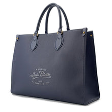 Load image into Gallery viewer, LOUIS VUITTON Onthego MM NavyM24834 Grained Calf Leather Sailor's Knot Nautical Size MM