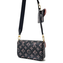 将图像加载到图库查看器中,LOUIS VUITTON ★Murti Felicie Pochette Noir/PinkM81471 Monogram