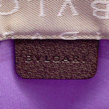 将图像加载到图库查看器中,BVLGARI Logomania Tote Beige/Brown Canvas Leather