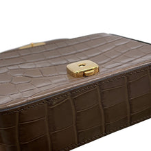 将图像加载到图库查看器中,Chloe Chloe C Shoulder Bag Khaki Embossed Leather