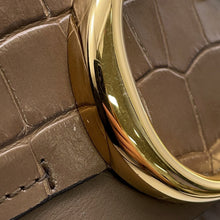 将图像加载到图库查看器中,Chloe Chloe C Shoulder Bag Khaki Embossed Leather