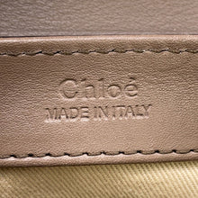 将图像加载到图库查看器中,Chloe ★Chloe C Shoulder Bag Khaki Embossed Leather