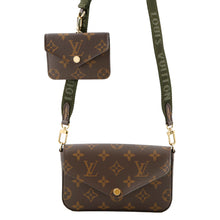将图像加载到图库查看器中,LOUIS VUITTON ★Murti Felicie Pochette GreenM80091 Monogram